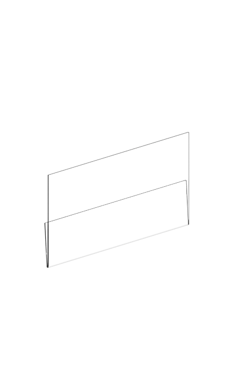 transparent plastic price holders